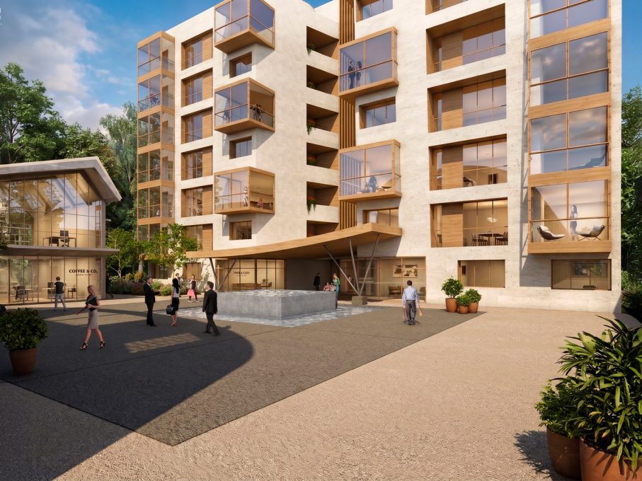Spazio Leva - Vista sulla corte e edificio Co-Housing